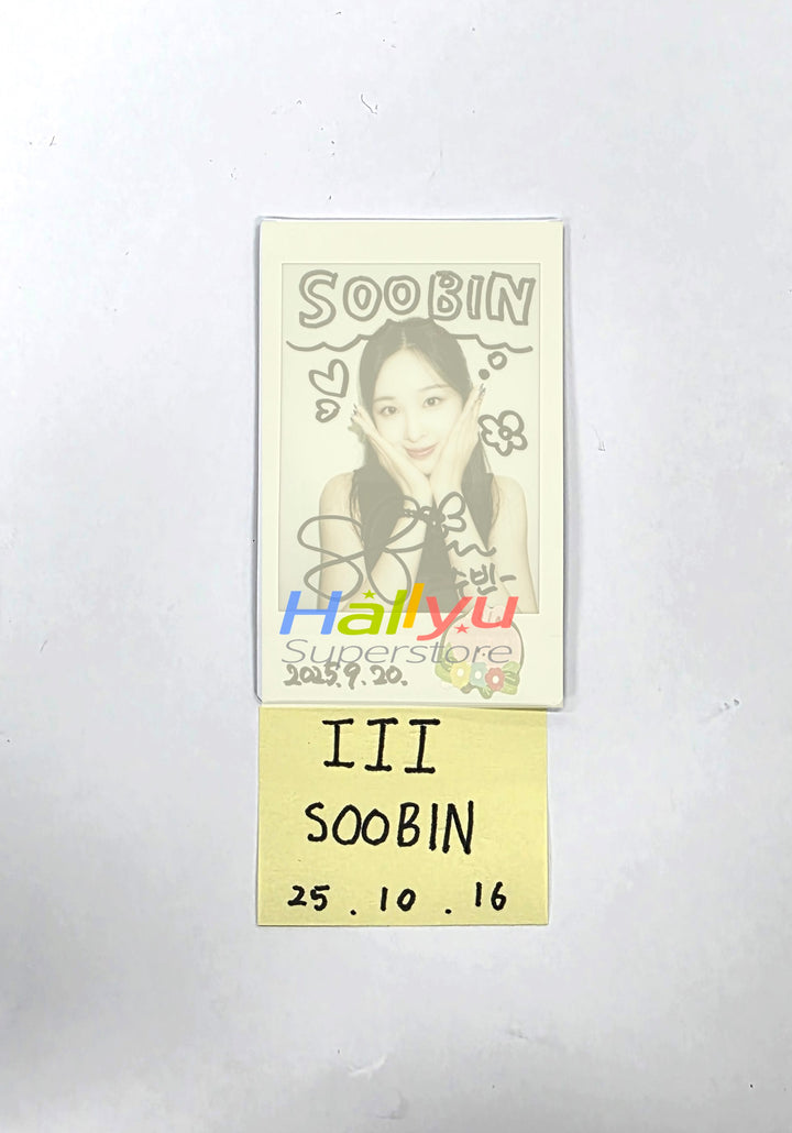 SOOBIN (Of III) "RE:AL iii" - Hand Autograhped(Signed) Polaroid [25.10.16]