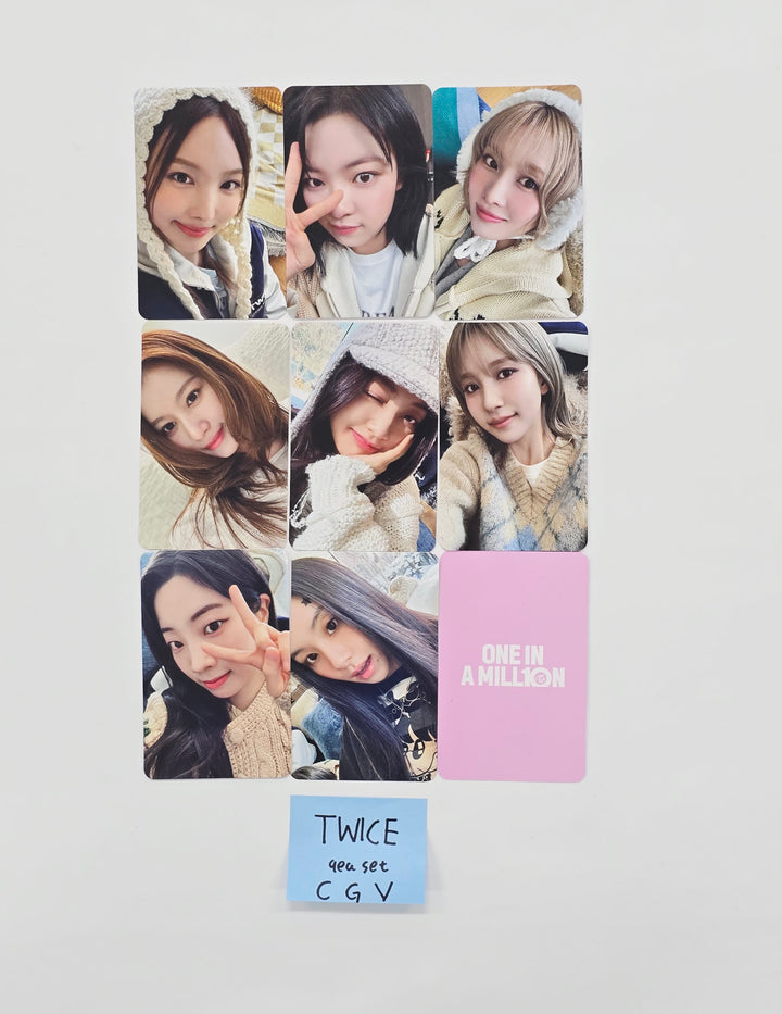TWICE "ONE IN A MILL10N" - CGV Concert Movie Event Ticket Gift Photocards Set (9EA) [25.10.20]