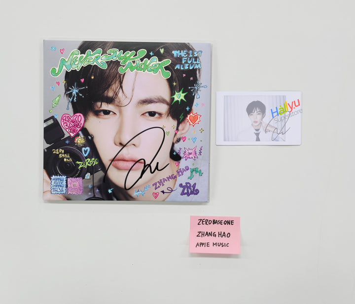ZHANGHAO (Of ZEROBASEONE) "NEVER SAY NEVER" - Hand Autographed(Signed) Album & Polaroid [25.10.22]