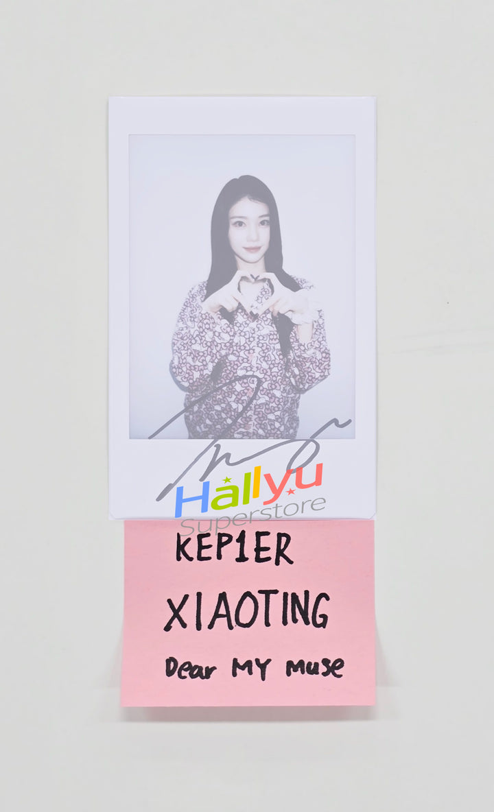 XIAOTING (of Kep1er) - "BUBBLE GUM" - Hand Autographed(Signed) Polaroid [25.10.22]