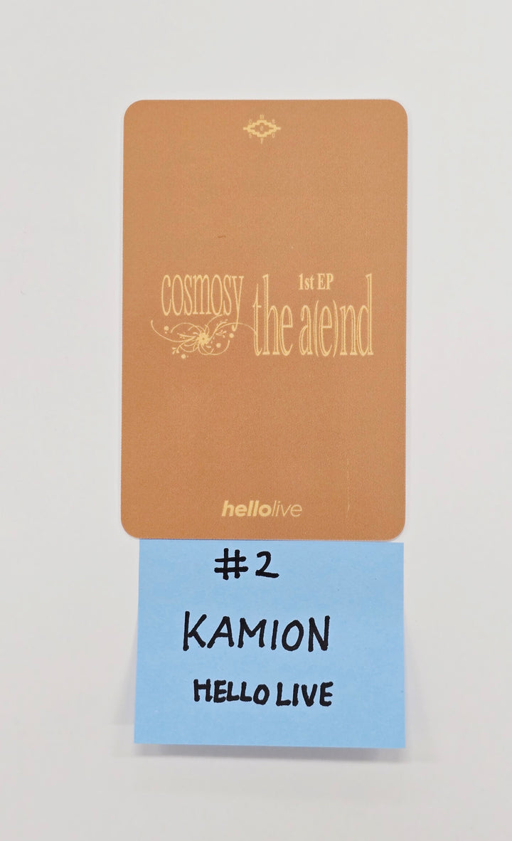 KAMION (of COSMOSY) "the a(e)nd" - HelloLive Fansign Event Winner Photocard [25.10.23]