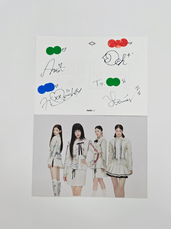 KOSMOSY "the a(e)nd" - HelloLIve Hand Autographed(Signed) Paper [25.10.23]