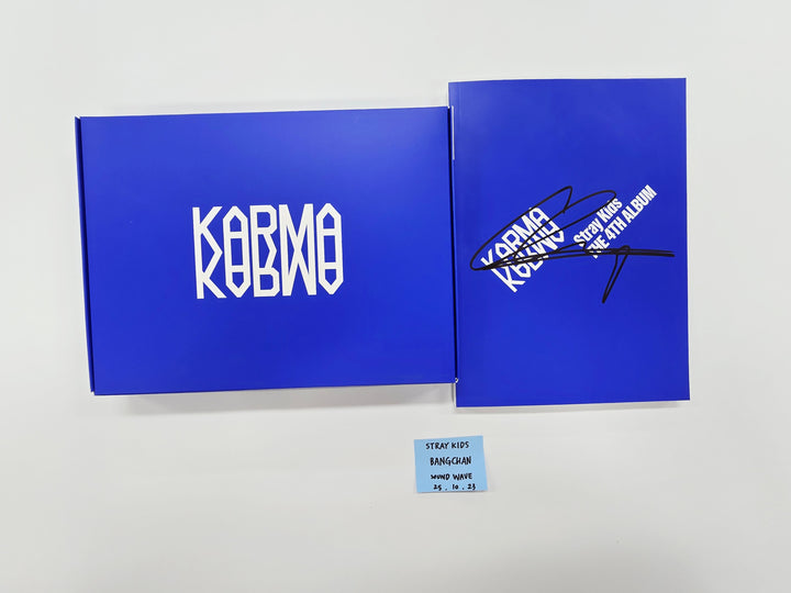 BANGCHAN (of Stray Kids) "KARMA" - Hand Autographed(Signed) Album [25.10.23]