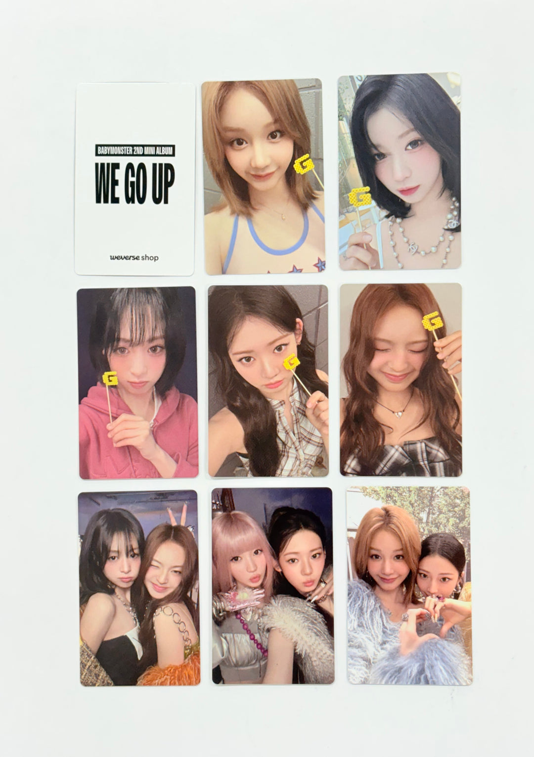 BABYMONSTER "WE GO UP" - Weverese Shop Time Attack Event Photocard (pattern ver.) [25.10.23]
