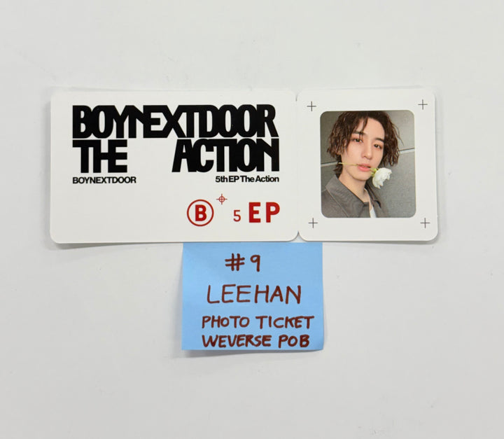 BOYNEXTDOOR  5th EP "The Action" - Weverse Shop Pre-Order Benefit Photocard [25.10.23]