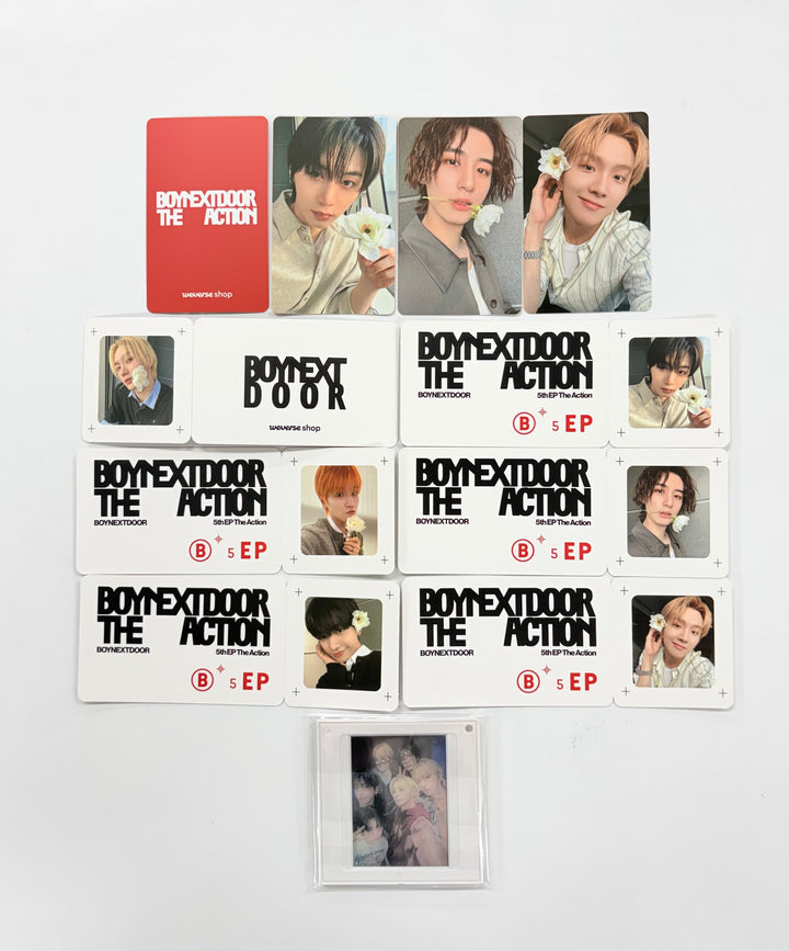 BOYNEXTDOOR  5th EP "The Action" - Weverse Shop Pre-Order Benefit Photocard [25.10.23]