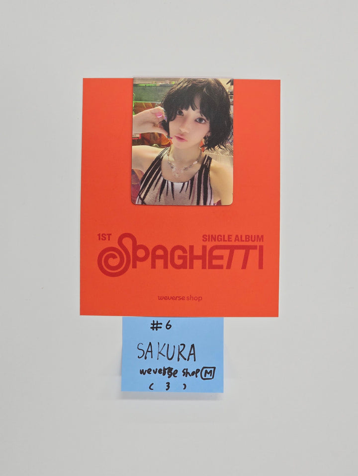Le Sserafim "SPAGHETTI" - Weverse Shop Pre-Order Benefit Photocard [25.10.27]