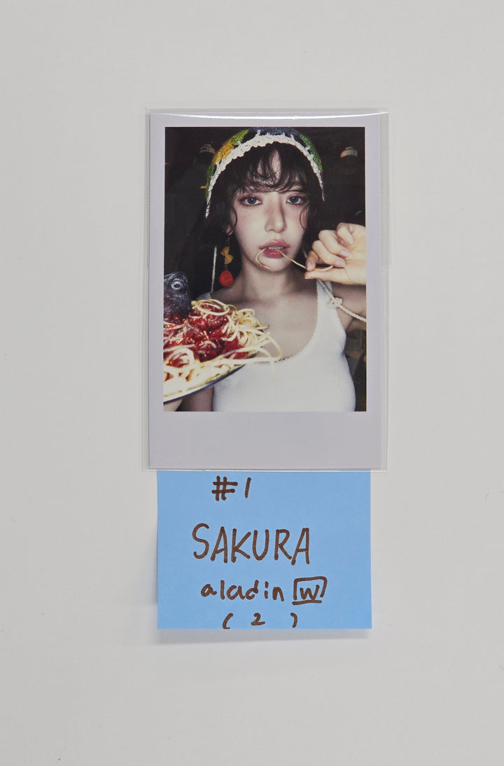 Le Sserafim "SPAGHETTI" - Aladin Pre-Order Benefit Polaroid type Photocard (Weverse Album Ver.) [25.10.27]