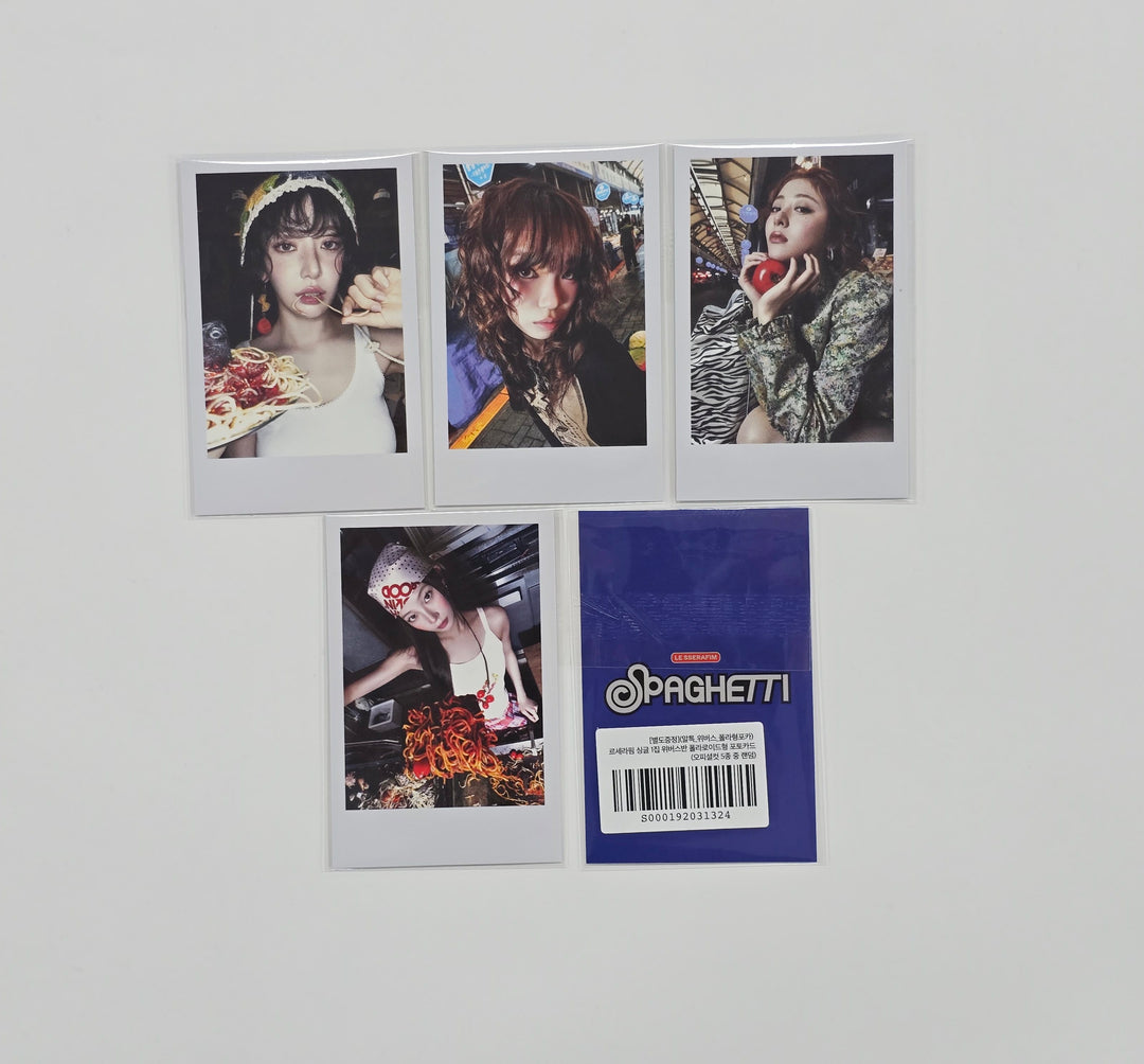 Le Sserafim "SPAGHETTI" - Aladin Pre-Order Benefit Polaroid type Photocard (Weverse Album Ver.) [25.10.27]