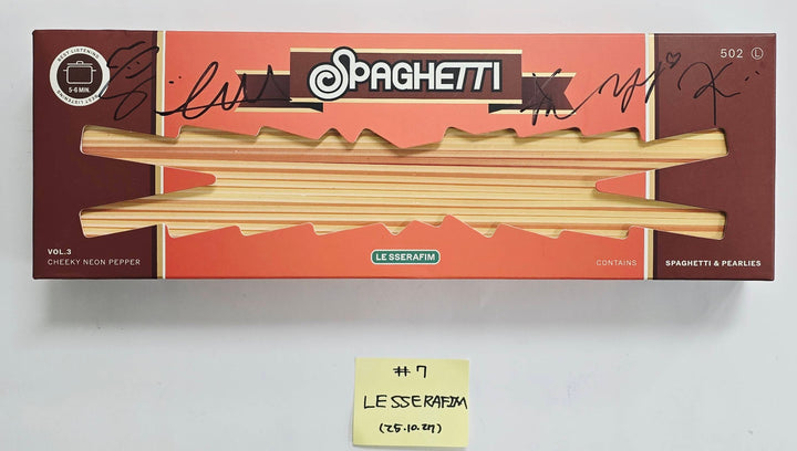 LE SSERAFIM "SPAGHETTI" - Hand Autographed(Signed) Promo Album [25.10.27]