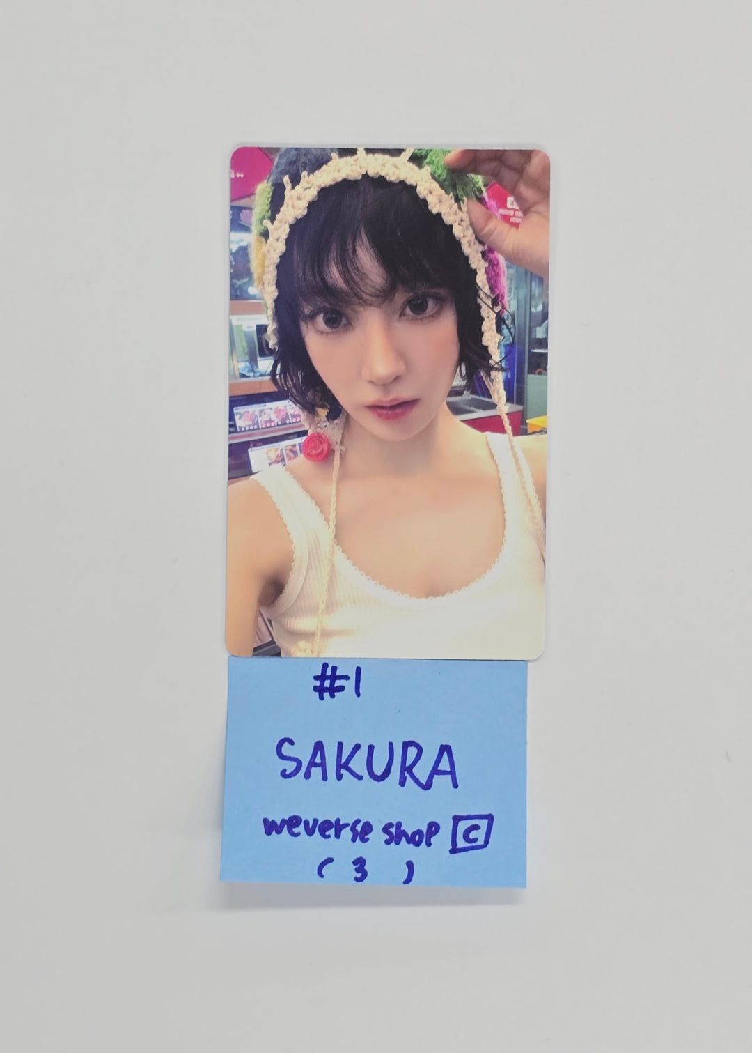 Le Sserafim "SPAGHETTI" - Weverse Shop Pre-Order Benefit Photocard (Compact Ver.) [25.10.27]