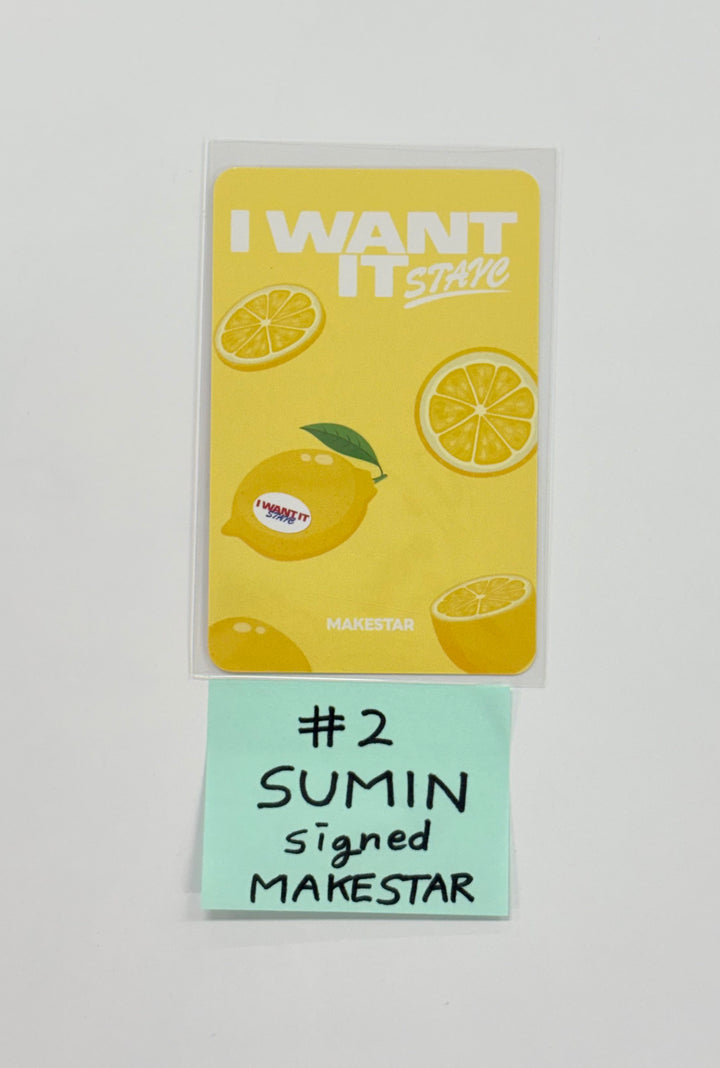 SUMIN (of STAYC) "I WANT IT" - Makestar Fansign Event Winner Photocard [25.10.28]