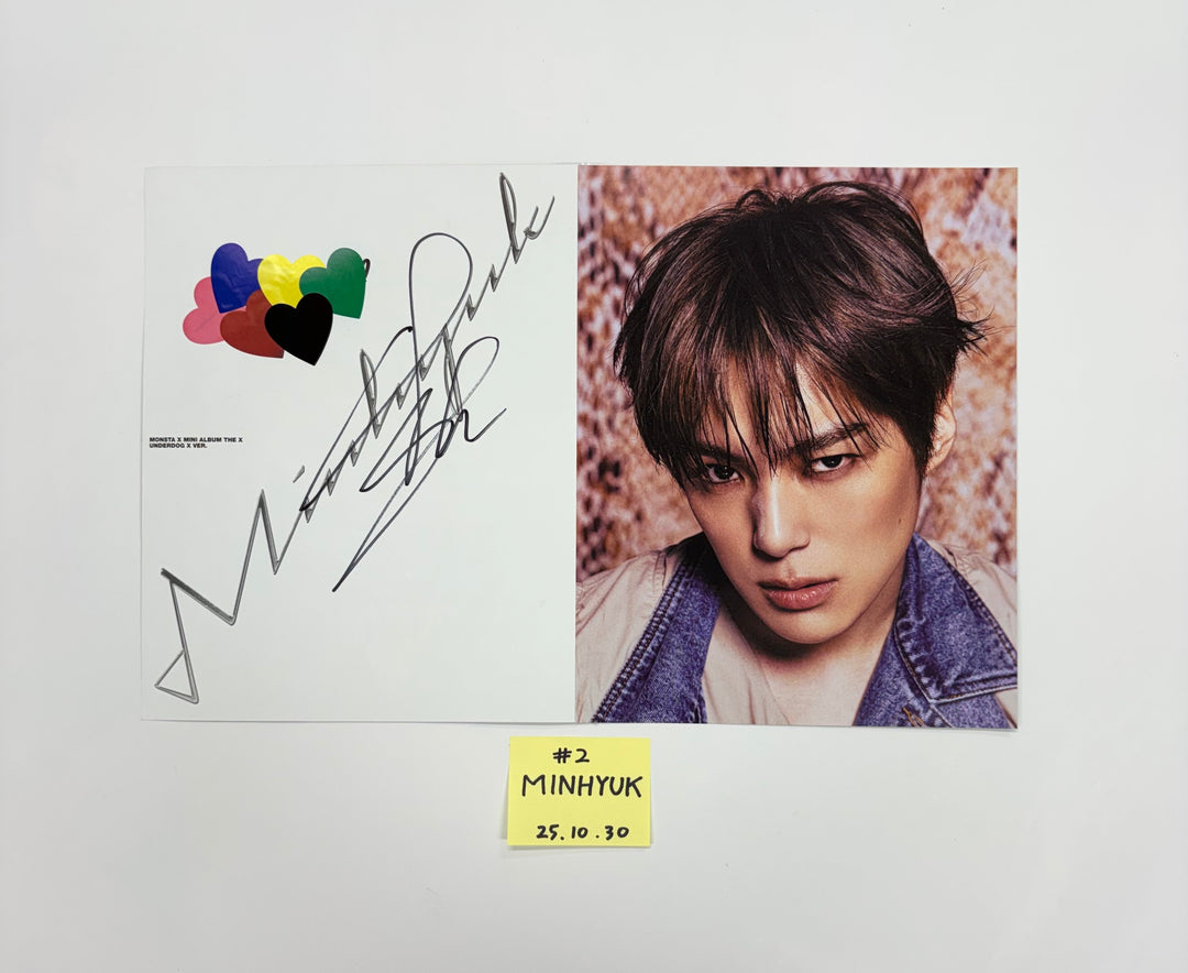 MONSTA X "THE X" - A Cut Page From Fansign Event Album [25.10.30]