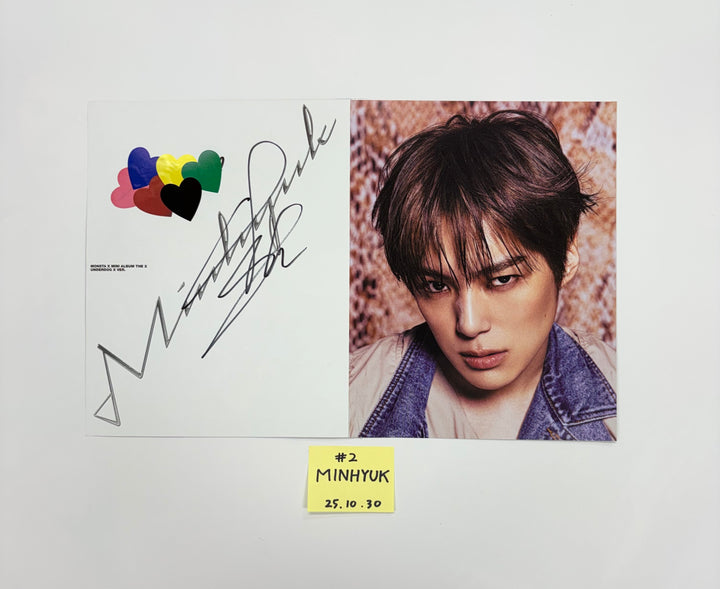 MONSTA X "THE X" - A Cut Page From Fansign Event Album [25.10.30]