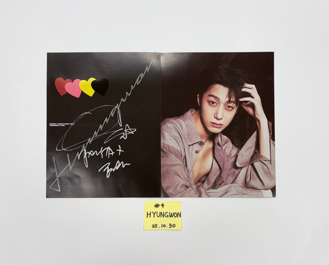 MONSTA X "THE X" - A Cut Page From Fansign Event Album [25.10.30]