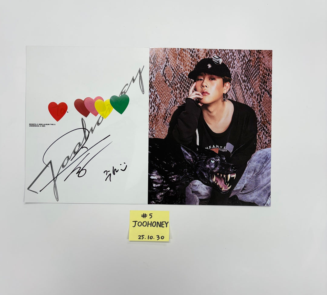 MONSTA X "THE X" - A Cut Page From Fansign Event Album [25.10.30]