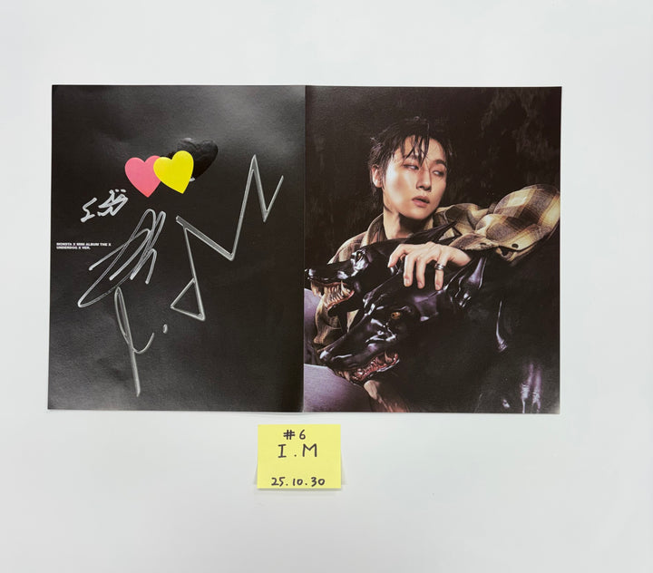 MONSTA X "THE X" - A Cut Page From Fansign Event Album [25.10.30]