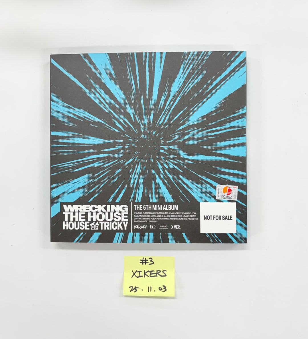 XIKERS "HOUSE OF TRICKY : WRECKING THE HOUSE" - Hand Autographed(Signed) Promo Album [25.11.03]