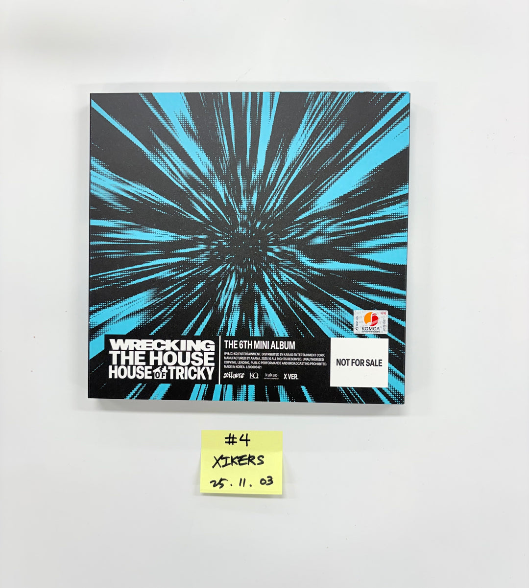 XIKERS "HOUSE OF TRICKY : WRECKING THE HOUSE" - Hand Autographed(Signed) Promo Album [25.11.03]