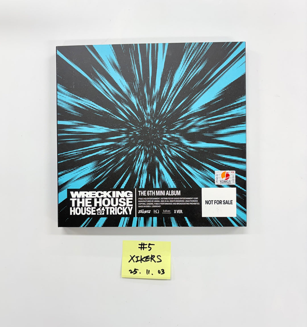 XIKERS "HOUSE OF TRICKY : WRECKING THE HOUSE" - Hand Autographed(Signed) Promo Album [25.11.03]