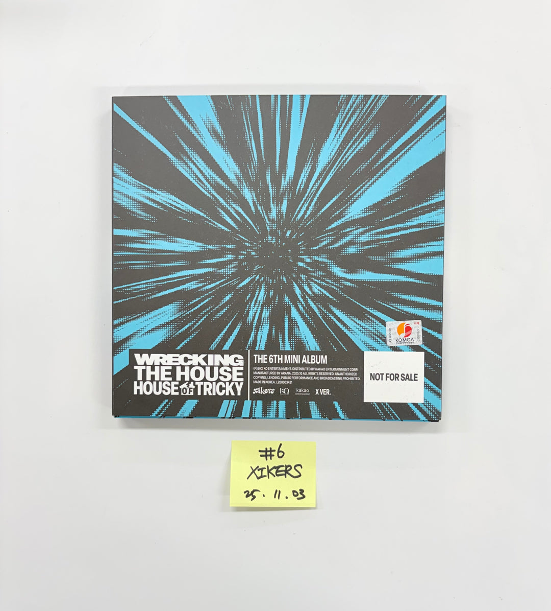 XIKERS "HOUSE OF TRICKY : WRECKING THE HOUSE" - Hand Autographed(Signed) Promo Album [25.11.03]