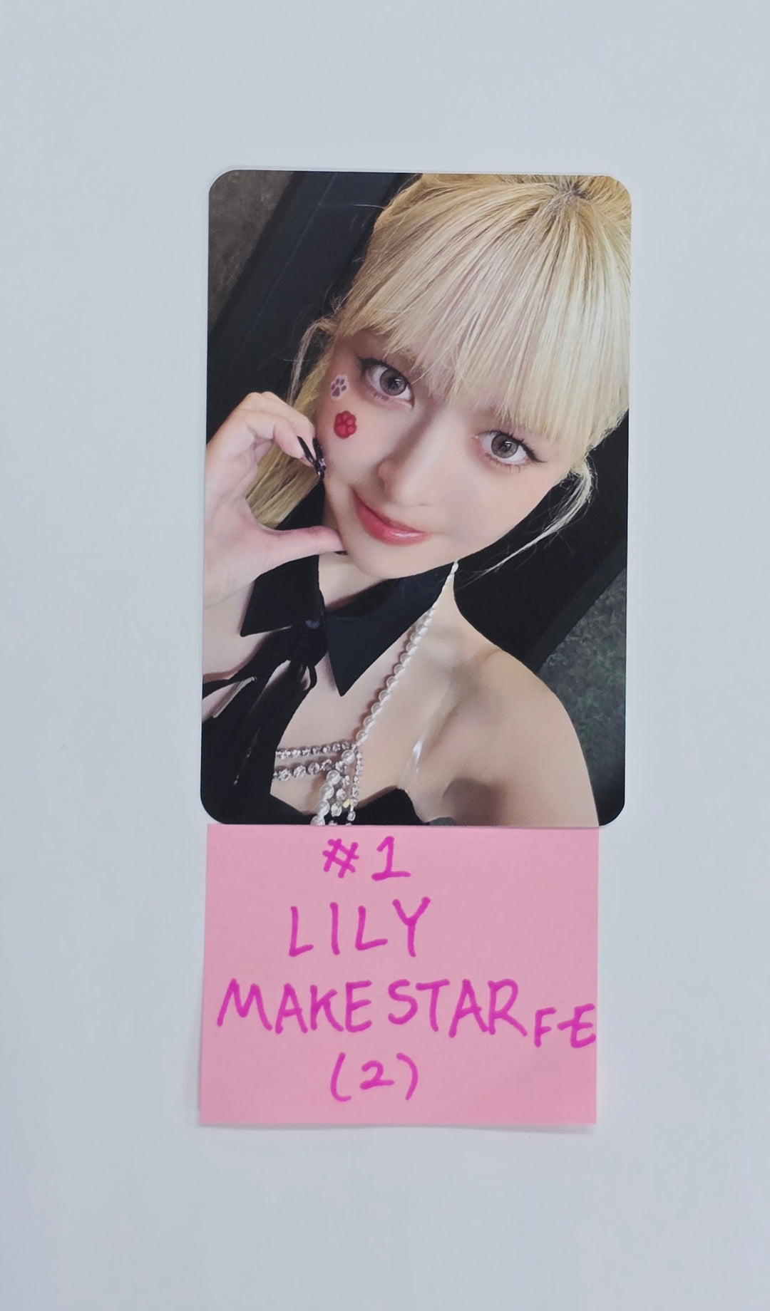 NMIXX "Blue Valentine" - Makestar Fansign Event Photocard, polaroid type photocard R2 [25.11.03]