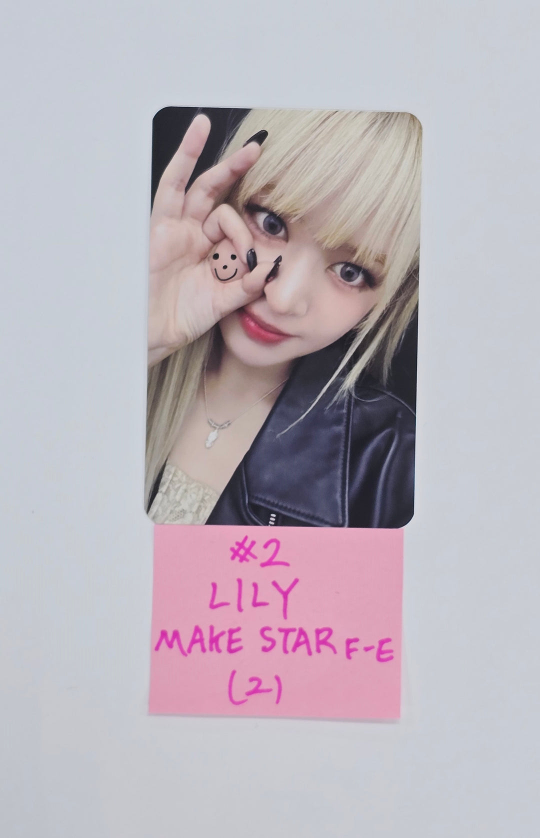 NMIXX "Blue Valentine" - Makestar Fansign Event Photocard, polaroid type photocard R2 [25.11.03]