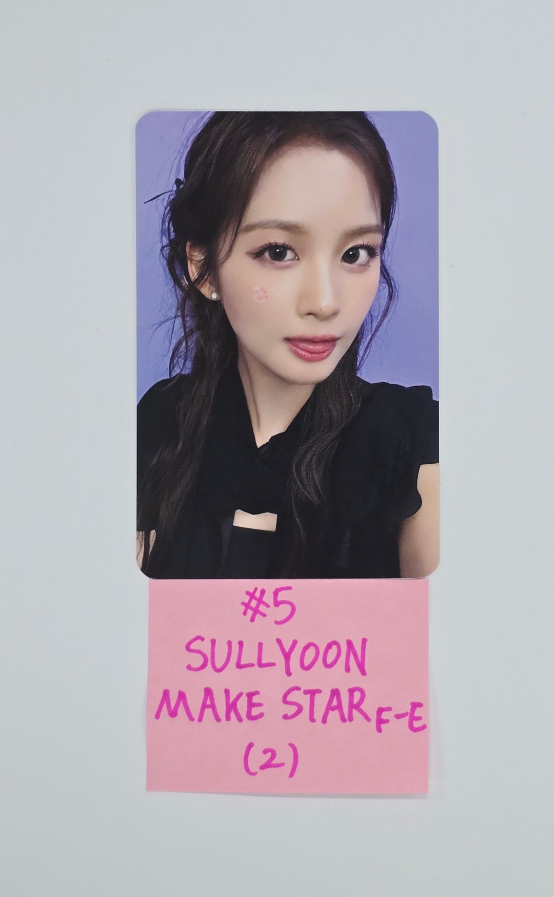 NMIXX "Blue Valentine" - Makestar Fansign Event Photocard, polaroid type photocard R2 [25.11.03]