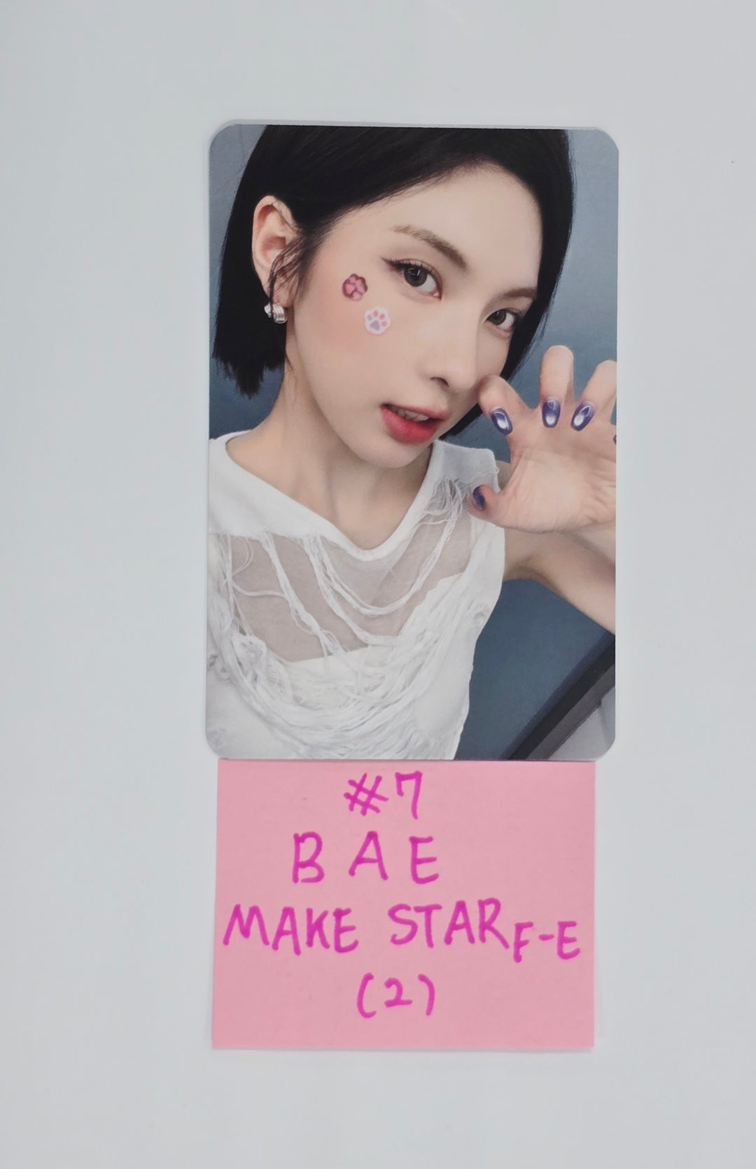 NMIXX "Blue Valentine" - Makestar Fansign Event Photocard, polaroid type photocard R2 [25.11.03]