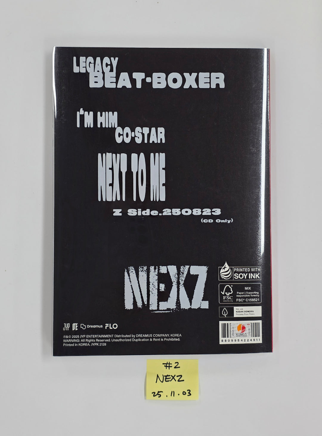 NEXZ "Beat-Boxer" - Hand Autographed(Signed) Promo Album [25.11.03]