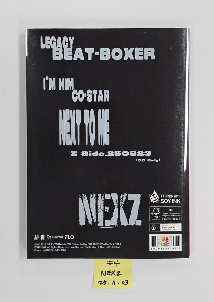 NEXZ "Beat-Boxer" - Hand Autographed(Signed) Promo Album [25.11.03]