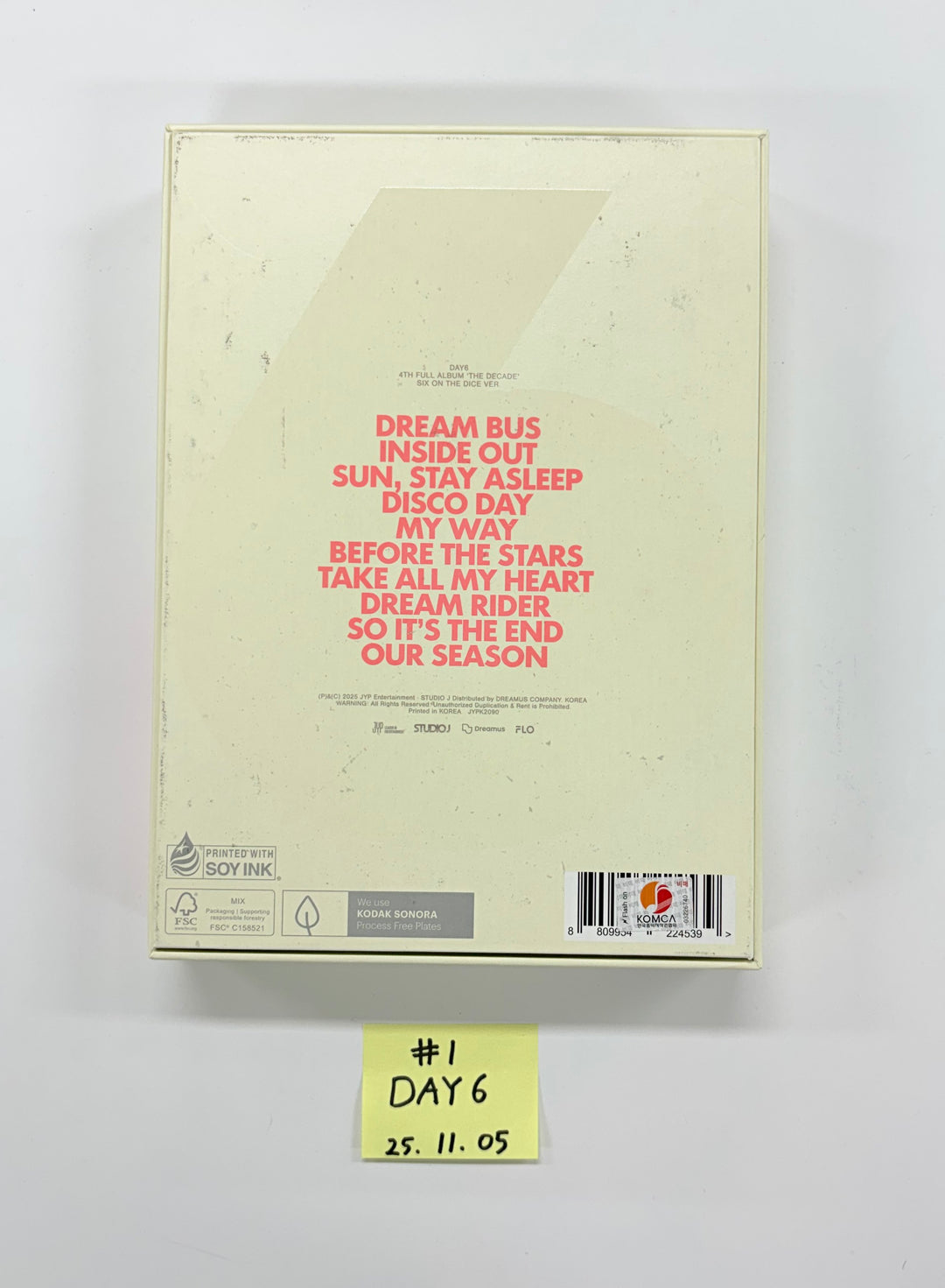 DAY6 "The DECADE" - Hand Autographed(Signed) Promo Album [25.11.05]