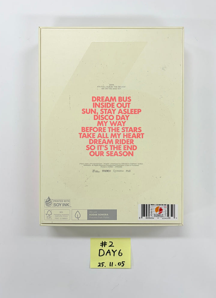 DAY6 "The DECADE" - Hand Autographed(Signed) Promo Album [25.11.05]