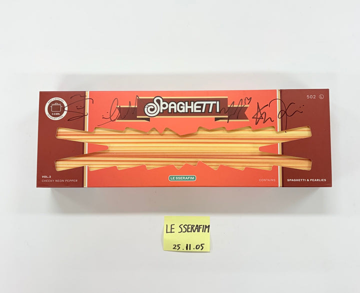 LE SSERAFIM "SPAGHETTI" - Hand Autographed(Signed) Promo Album [25.11.05]