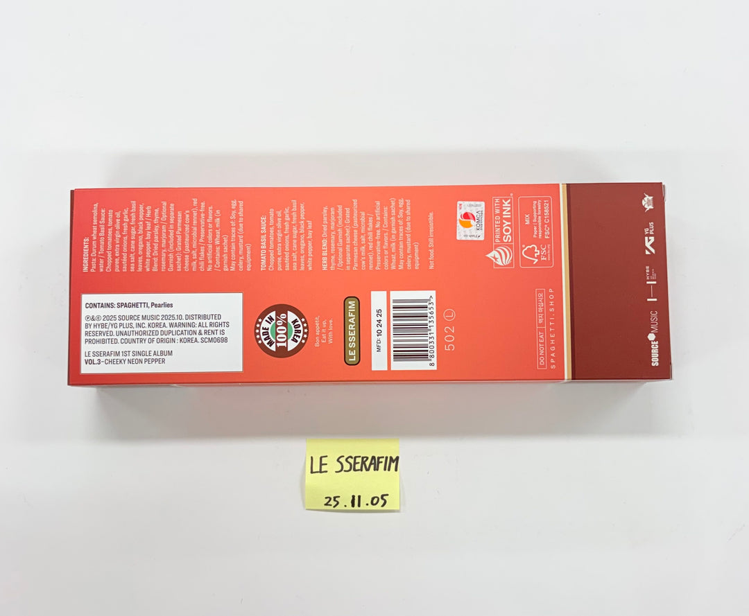 LE SSERAFIM "SPAGHETTI" - Hand Autographed(Signed) Promo Album [25.11.05]