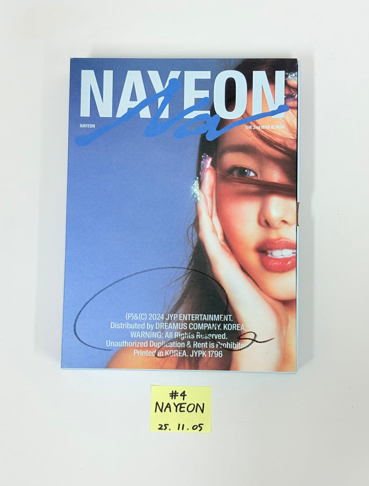 NAYEON (of TWICE) "NA", TZUYU (of TWICE) "abouTZU" - Hand Autographed(Signed) Promo Album [25.11.05]