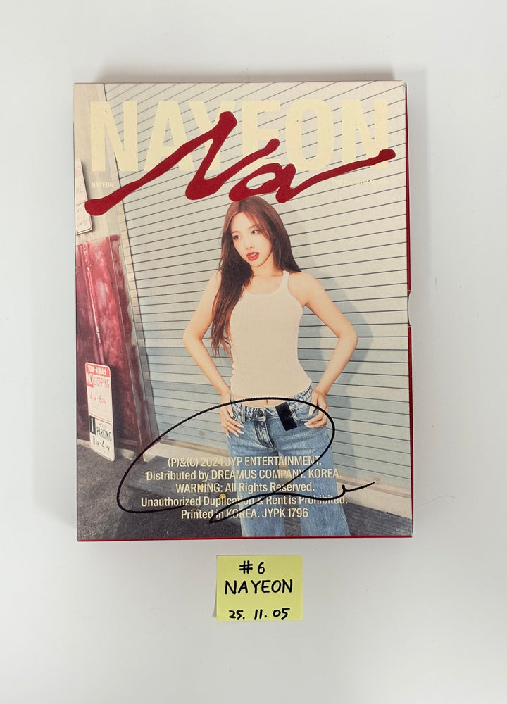 NAYEON (of TWICE) "NA", TZUYU (of TWICE) "abouTZU" - Hand Autographed(Signed) Promo Album [25.11.05]