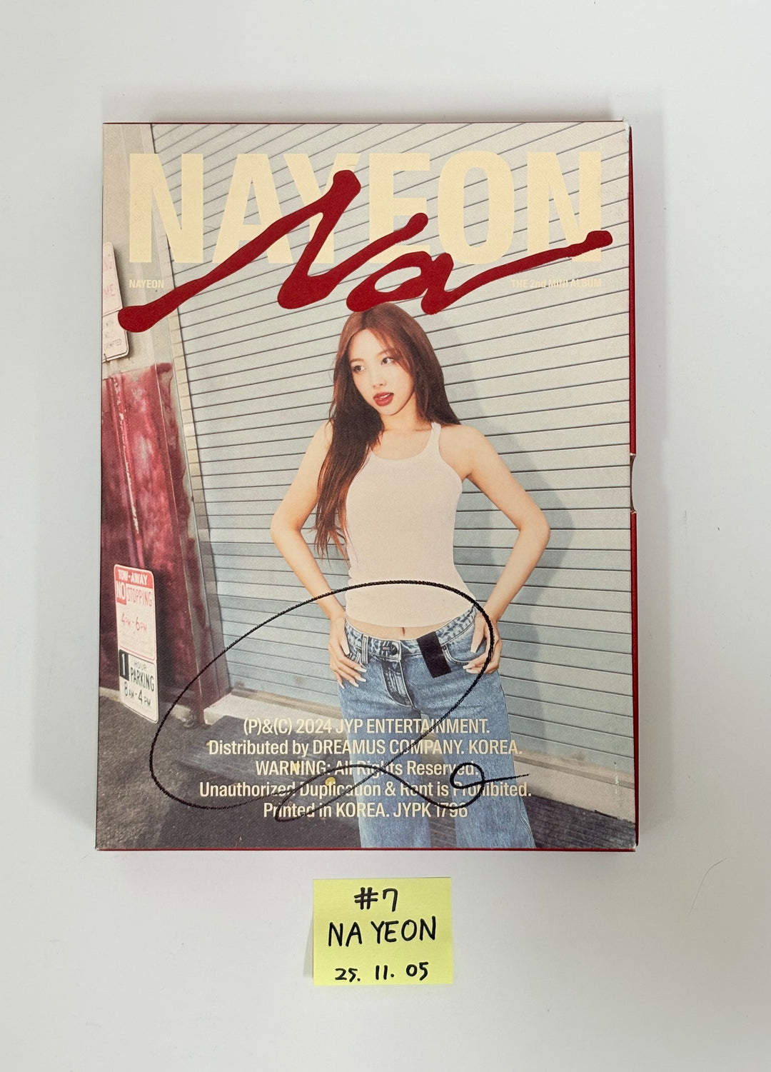 NAYEON (of TWICE) "NA", TZUYU (of TWICE) "abouTZU" - Hand Autographed(Signed) Promo Album [25.11.05]