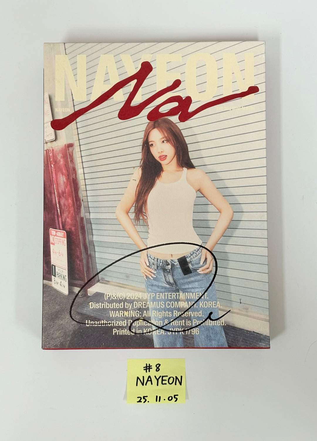 NAYEON (of TWICE) "NA", TZUYU (of TWICE) "abouTZU" - Hand Autographed(Signed) Promo Album [25.11.05]