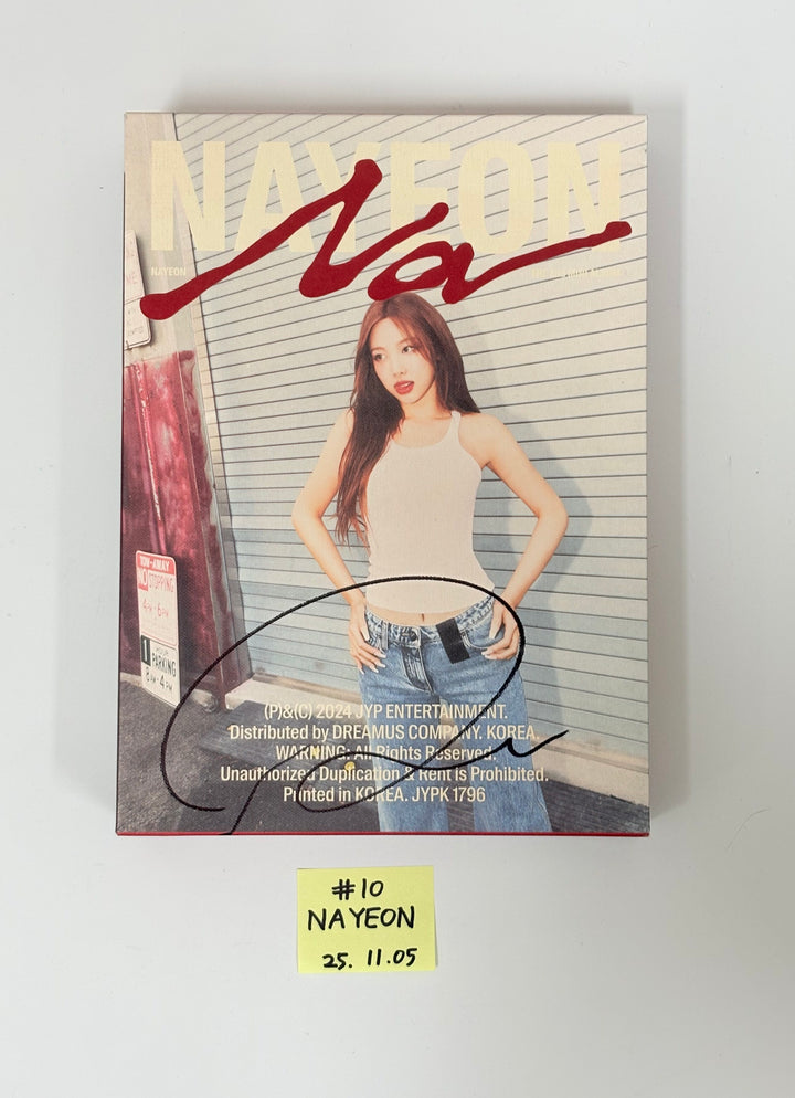 NAYEON (of TWICE) "NA", TZUYU (of TWICE) "abouTZU" - Hand Autographed(Signed) Promo Album [25.11.05]