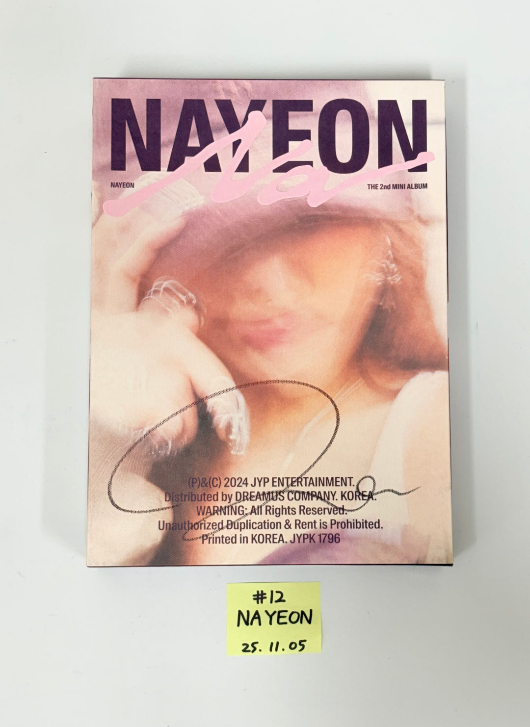 NAYEON (of TWICE) "NA", TZUYU (of TWICE) "abouTZU" - Hand Autographed(Signed) Promo Album [25.11.05]
