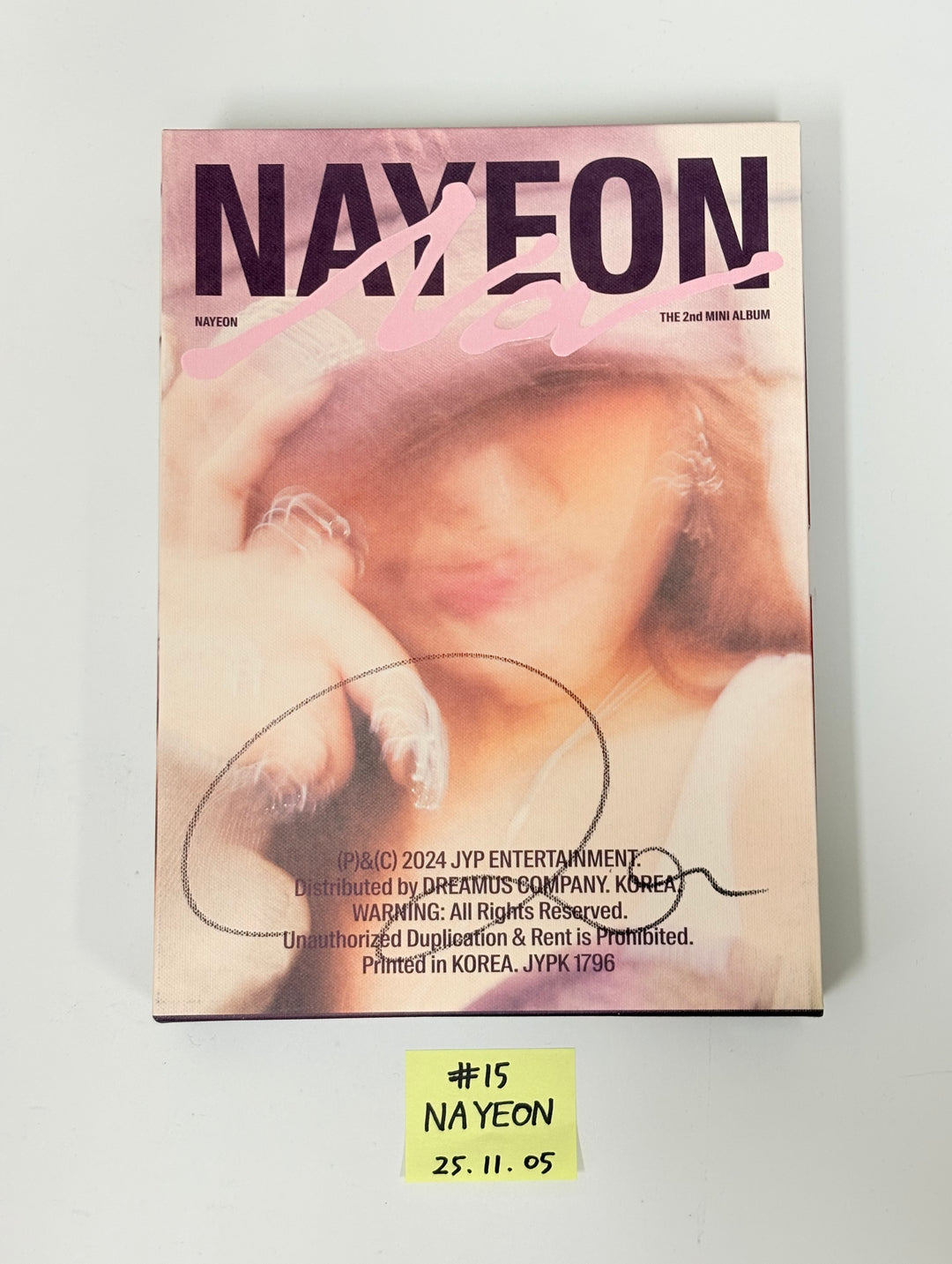 NAYEON (of TWICE) "NA", TZUYU (of TWICE) "abouTZU" - Hand Autographed(Signed) Promo Album [25.11.05]