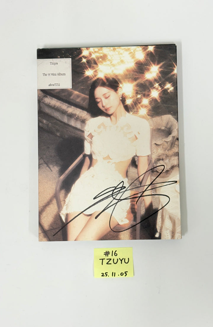 NAYEON (of TWICE) "NA", TZUYU (of TWICE) "abouTZU" - Hand Autographed(Signed) Promo Album [25.11.05]