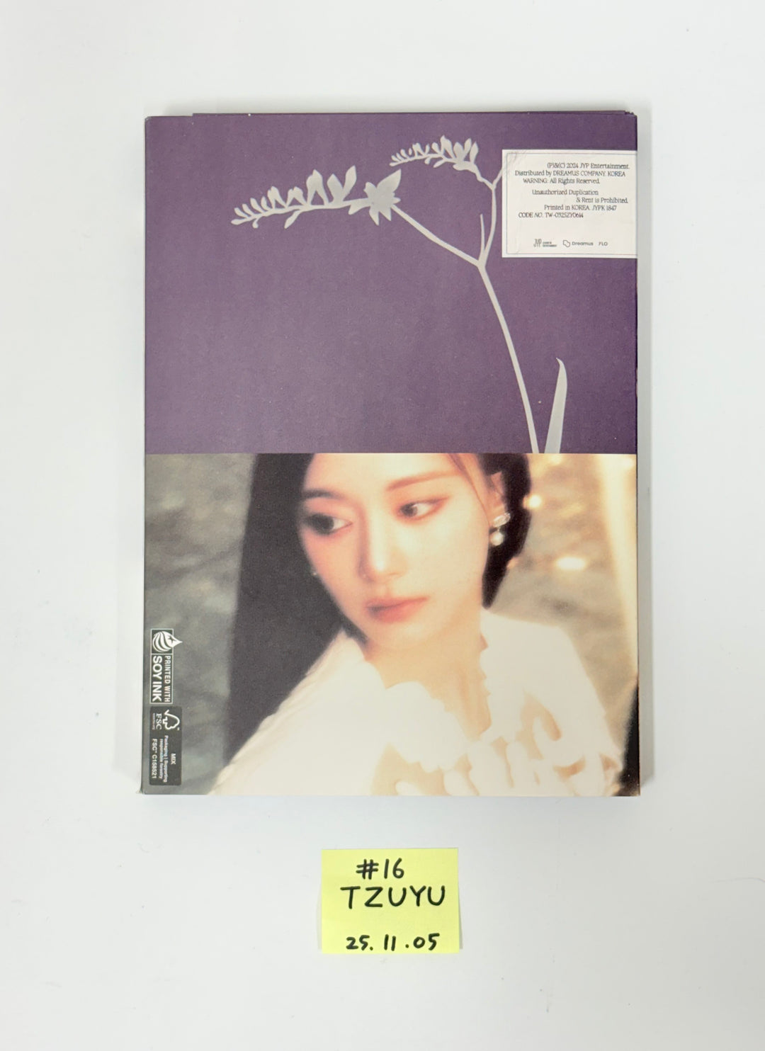 NAYEON (of TWICE) "NA", TZUYU (of TWICE) "abouTZU" - Hand Autographed(Signed) Promo Album [25.11.05]