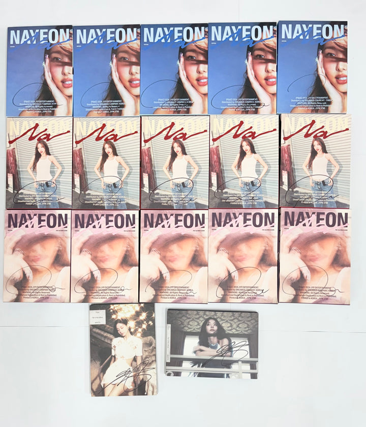 NAYEON (of TWICE) "NA", TZUYU (of TWICE) "abouTZU" - Hand Autographed(Signed) Promo Album [25.11.05]