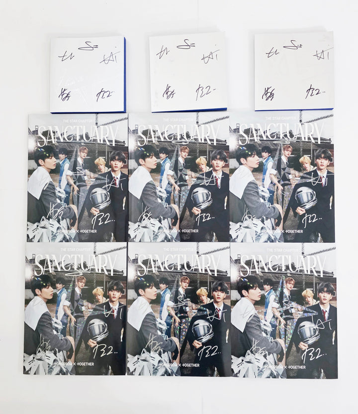 TXT "SANCTUARY", "TOGETHER" - Hand Autographed(Signed) Promo Album [25.11.05]