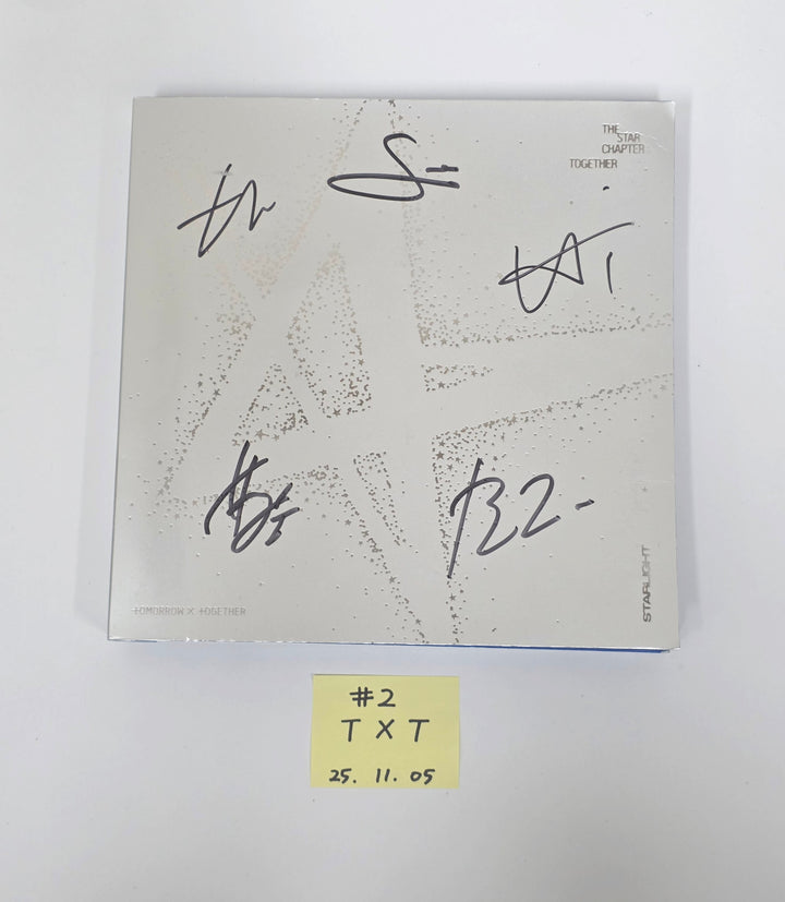 TXT "SANCTUARY", "TOGETHER" - Hand Autographed(Signed) Promo Album [25.11.05]