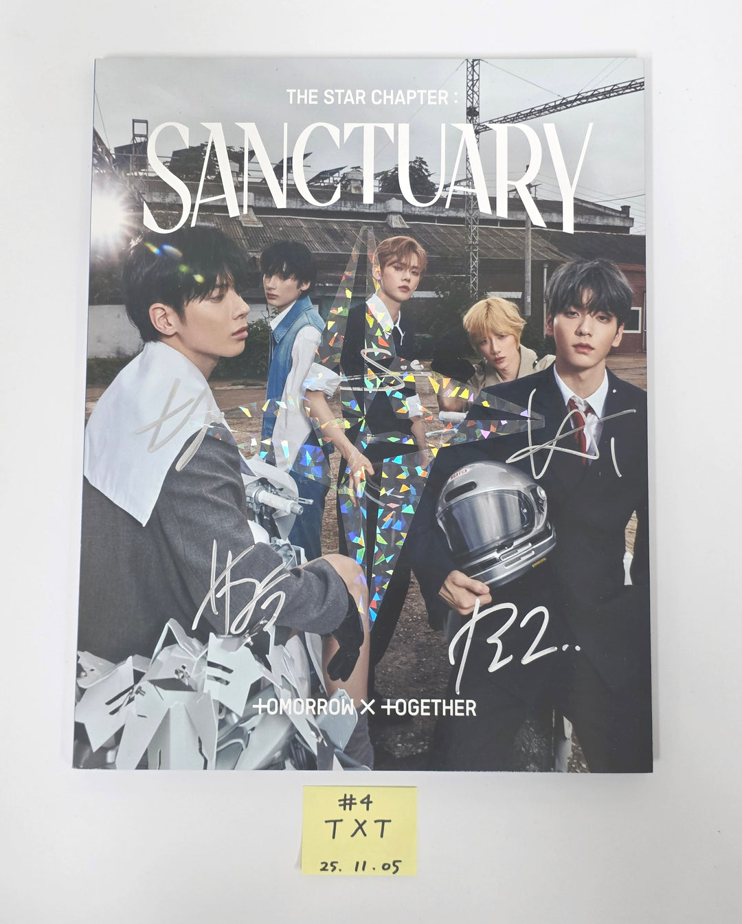 TXT "SANCTUARY", "TOGETHER" - Hand Autographed(Signed) Promo Album [25.11.05]
