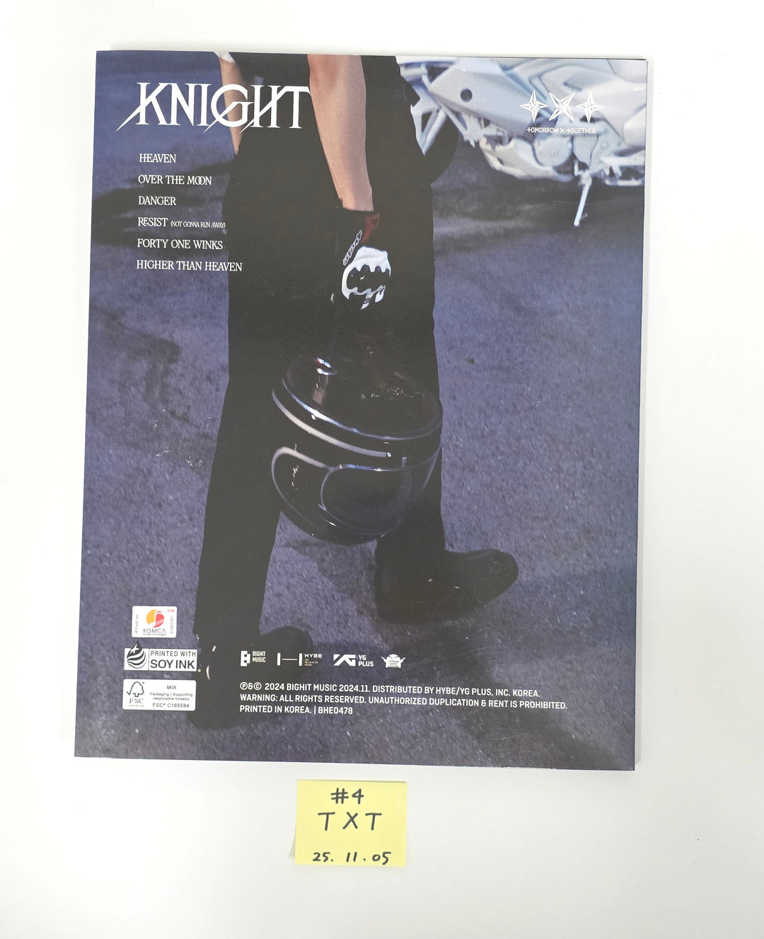 TXT "SANCTUARY", "TOGETHER" - Hand Autographed(Signed) Promo Album [25.11.05]