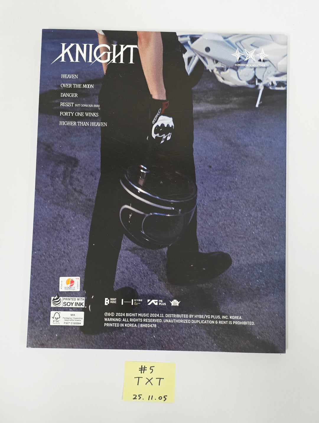 TXT "SANCTUARY", "TOGETHER" - Hand Autographed(Signed) Promo Album [25.11.05]